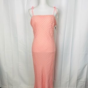 New Anne Klein 100% Silk Pink Cocktail Dress